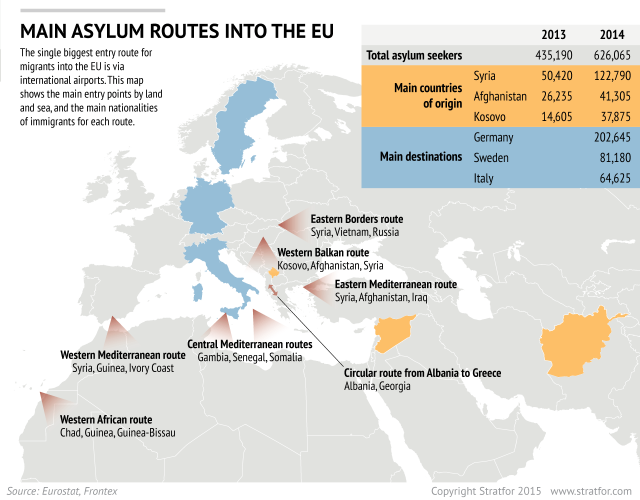 Беженцы из стран Ближнего Востока - угроза стабильности для стран Шенгенской зоны